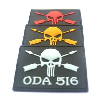 

10pcs/lot 3D PVC glue patches armband Loops and hook Zombie outbreak response team US Marine Corps patches