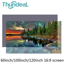 High Brightness Reflective Projector Screen 60 100 120 inch 16:9 Fabric Cloth Screen for Espon BenQ XGIMI Projector Home Beamer