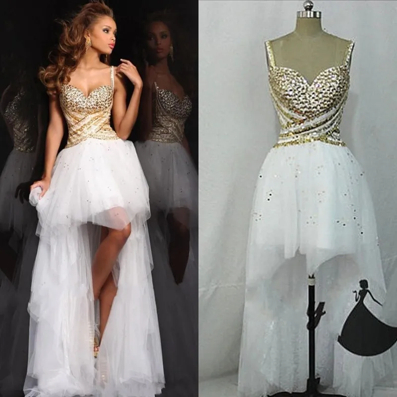 gold & white dresses