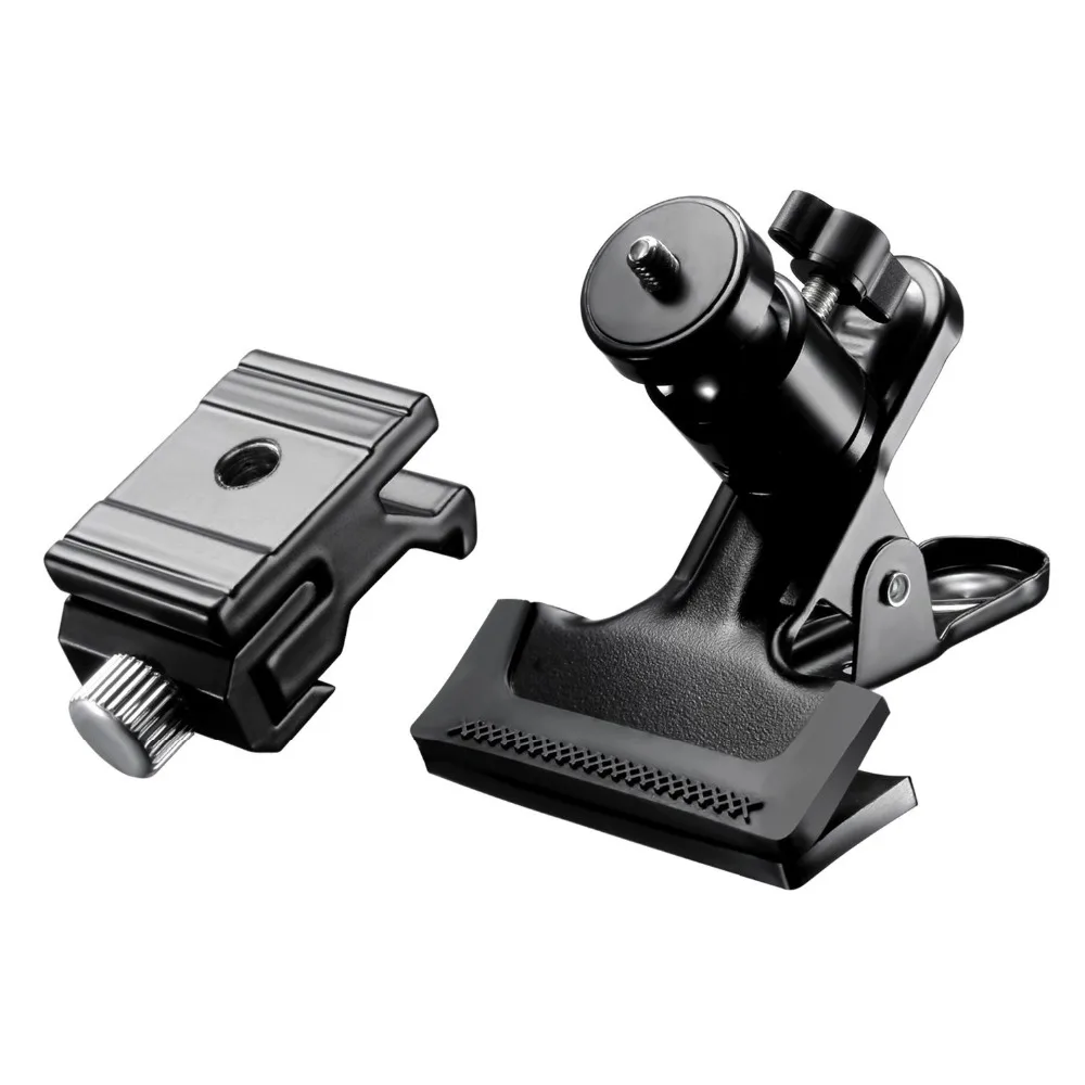 Neewer 360 Swivel Mini Ball Head Photography Clamp with Speedlite Flash