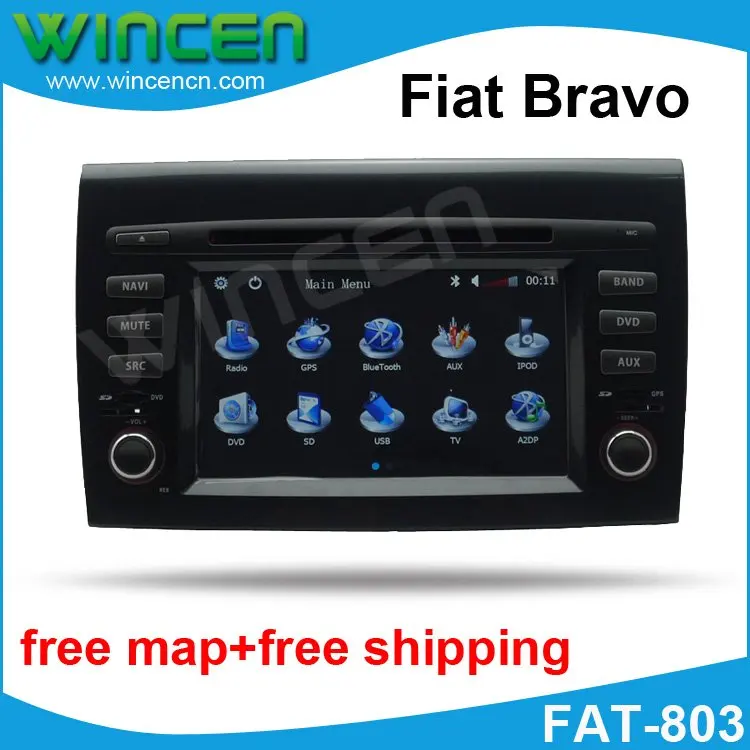 6 2 &quotАвтомобильный DVD плеер для Fiat Bravo с 3D Меню Многоязычная поддержка бортовой