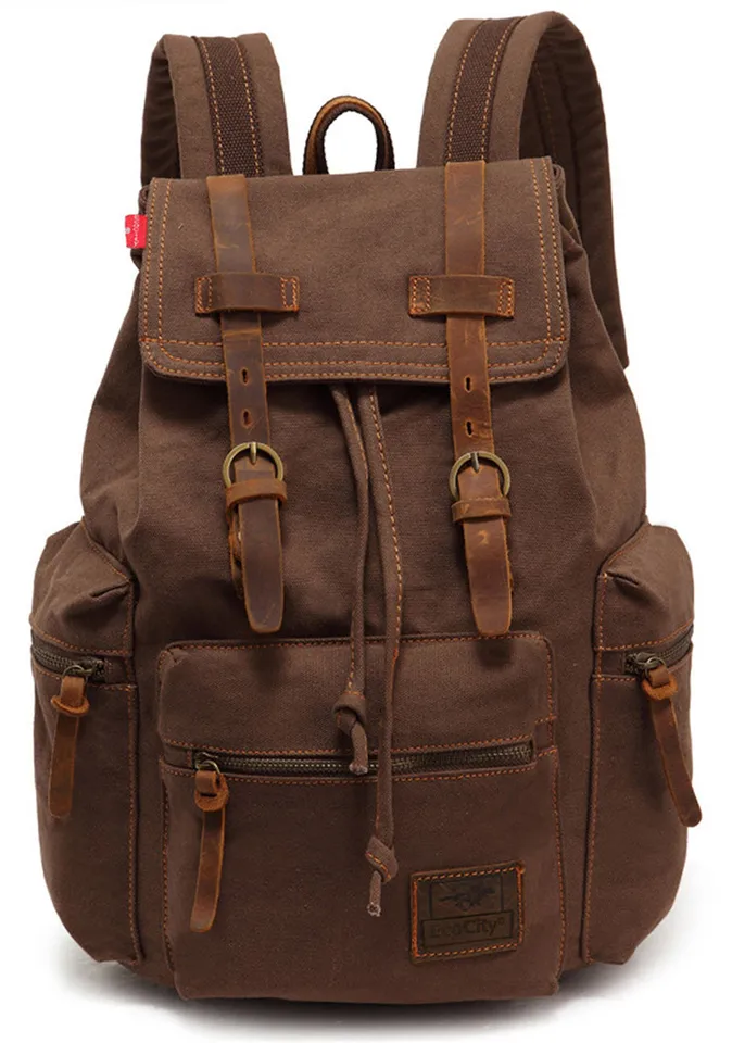 vintage school backpack