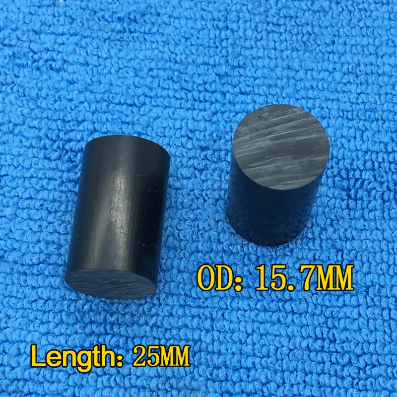 Buy High quality Single 1pc Billiard Pool cue ferrule OD15.7mm*L25mm Black ROD