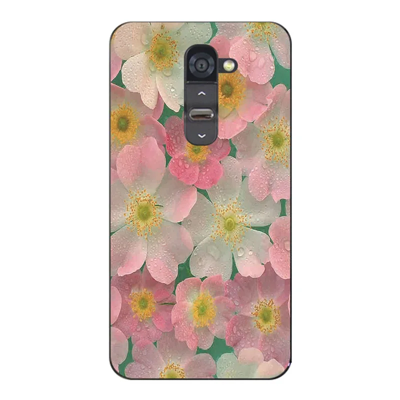 For LG G2 Cases Printing flower cats tiger silicone Phone Bag Case For LG Optimus G2 G 2 D802 D805 D801 Cover Stand Card Holder