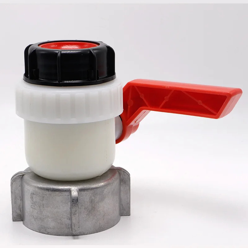 1000L Water IBC Tank Container Inlet 80mm To Outlet Male 2Inch DN50 A