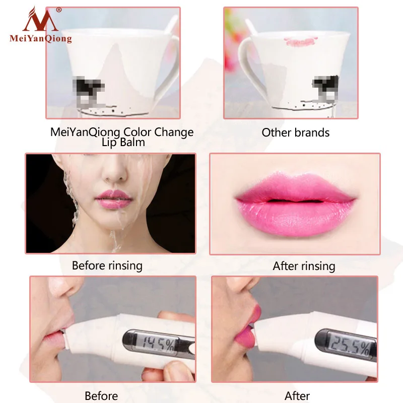 MeiYanQiong Hotest Увлажняющий блеск для губ питательное масло ши изменение цвета губная помада защита губ для малышей губная помада