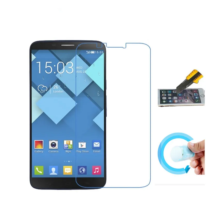 Мягкая стеклянная пленка нано Взрывозащищенная Защитная для Alcatel One Touch Hero 8020 8020D