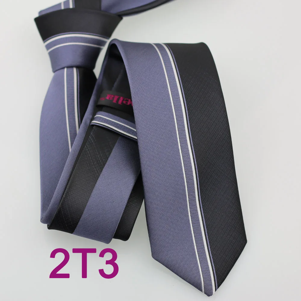 YIBEI coahella галстуки узкий галстук половина черный серый вертикальная полоса средний Серебряный полосатый галстук тонкий мужской галстук 6 см жаккард 2T3