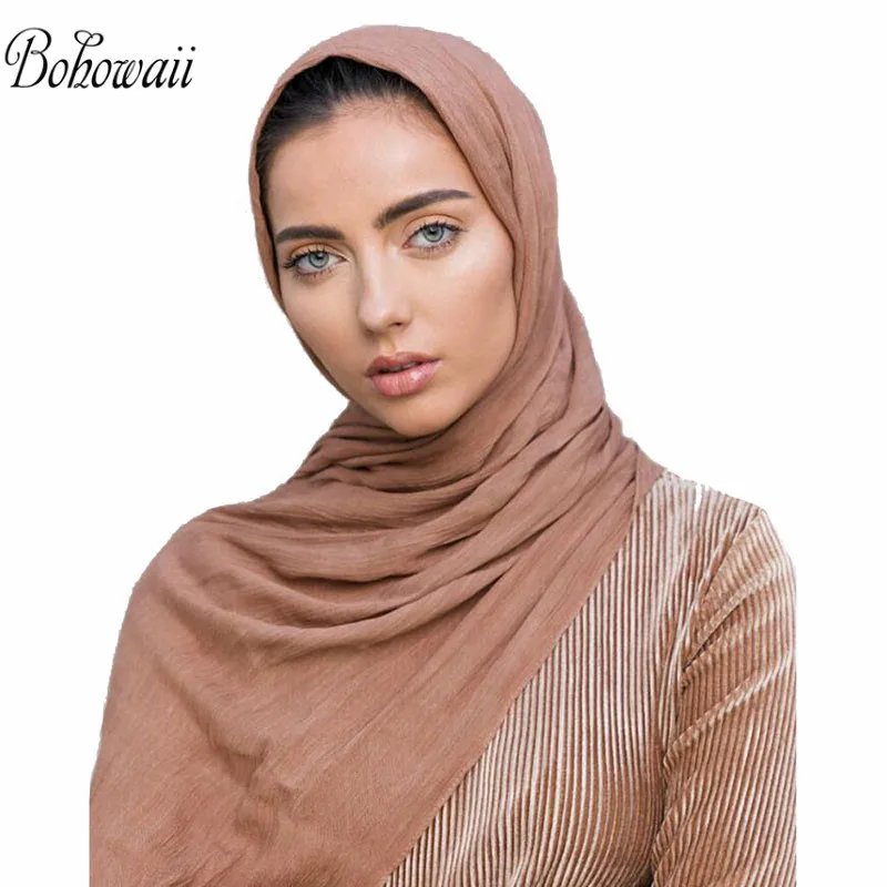 Femmes/Filles Hijab Maxi Écharpe Sarong Big Large Oversize Plain Couleurs Viscose 
