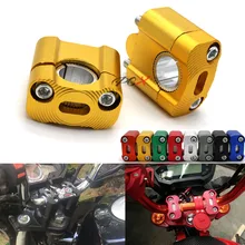 CNC руль для мотоцикла повышающие зажимы moto адаптер для руля крепление фиксированное сиденье 22 мм 28 мм Универсальные мотоциклетные руль