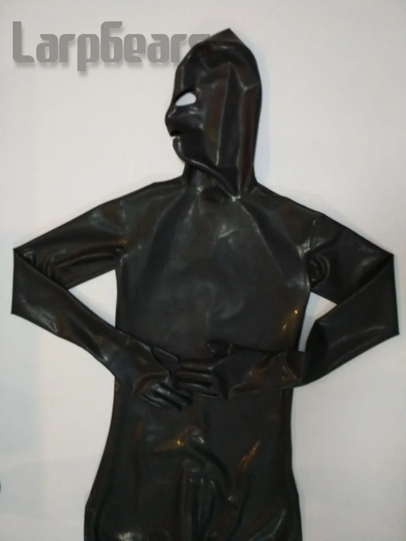 Man full cover latex catsuit with hood and socks, gloves high quality handmade