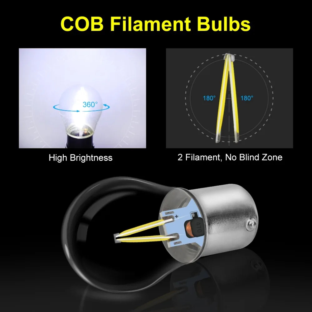 1 шт. 1156 BA15S P21W Светодиодная лампа 1157 BAY15D P21/5 W Led COB Автомобильная Поворотная сигнальная лампа фонарь заднего хода Авто 3000K желтый 6000K белый