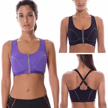 Women s High Impact Front Closure Racerback Full Support Sports Bra