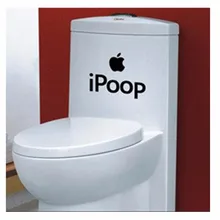 Ipoop наклейки wc унитаз Декор diy Съемная Виниловая наклейка для дома Цитата 3d Настенный художественный плакат adesivos de paredes vinilos parede