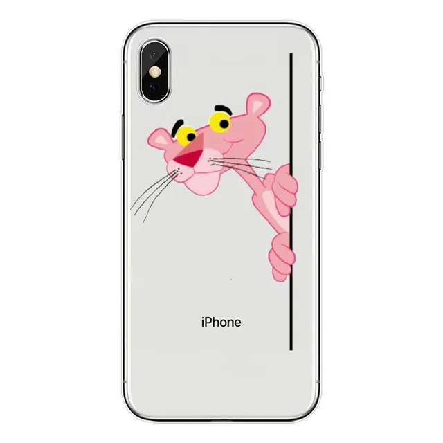 seracase Pink Panther lovely cell phone silicone TPU Cover case For