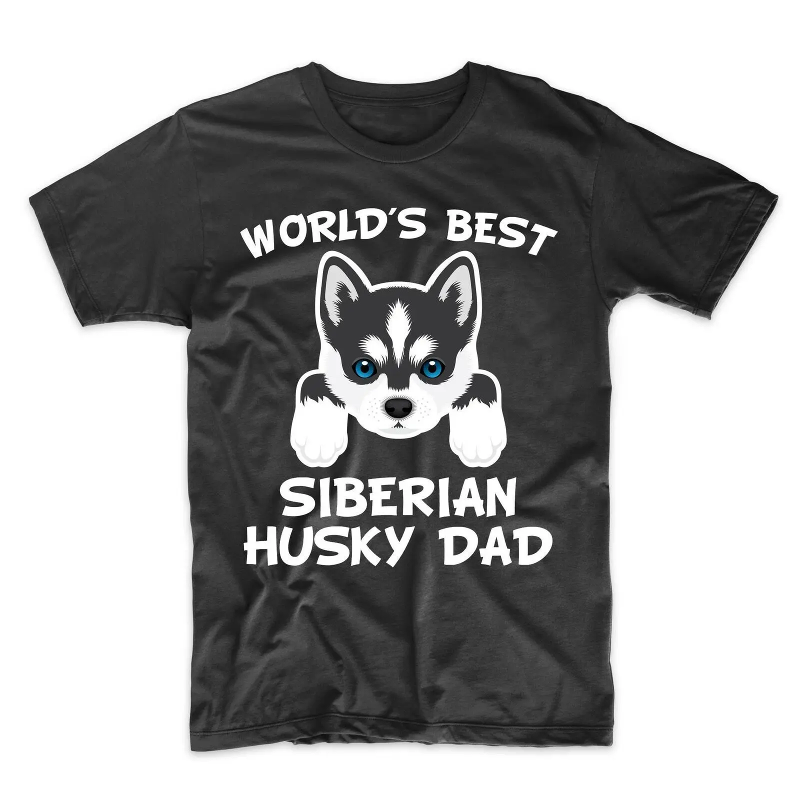 

Siberian Husky Dad Shirt - World's Best Siberian Husky Dad Dog Owner T-Shirt
