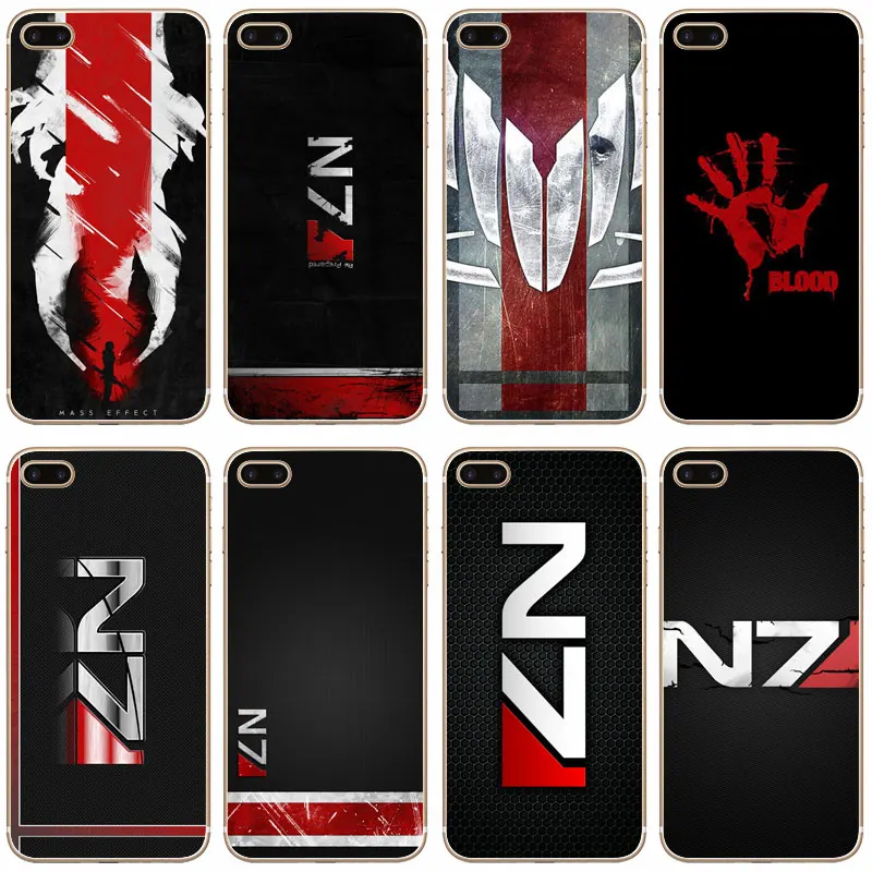 G172 Mass Effect N7 Прозрачный Жесткий Тонкий Case Cover Для Apple iPhone 4 4S 5 5S SE 5C 6 6s 7 Плюс