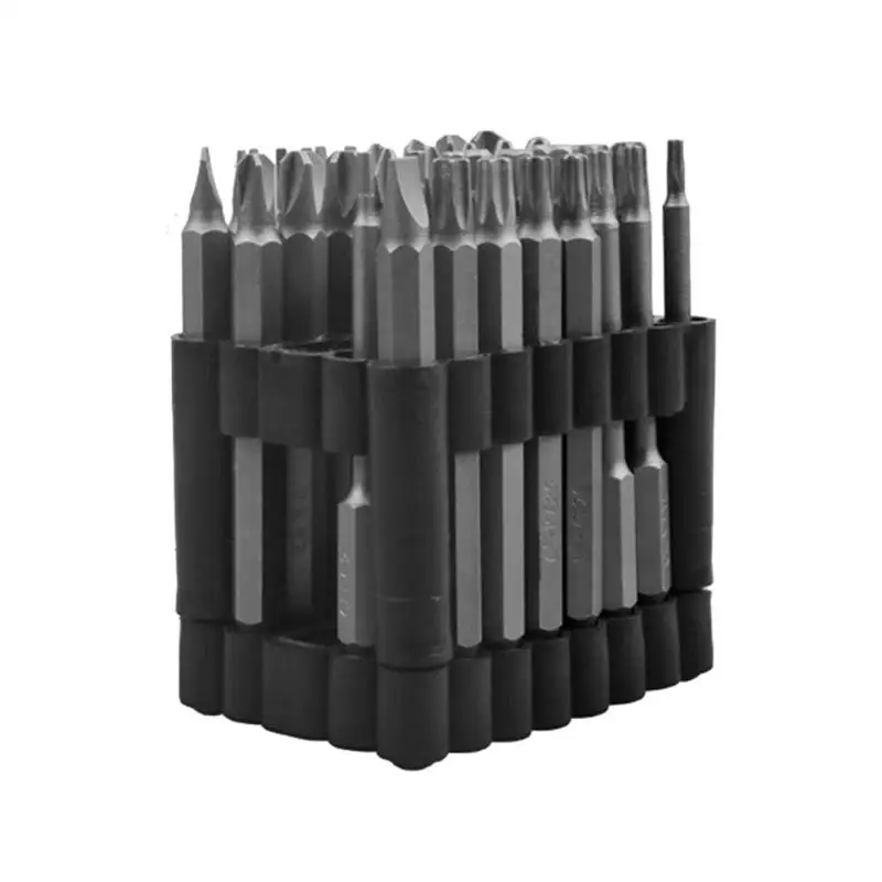 

32pcs 75mm 3-Inch Hex Torx Flat Head Security Tamper Proof Screwdriver Drill Bits Special-Shaped Hollow Batch Head Set Home New
