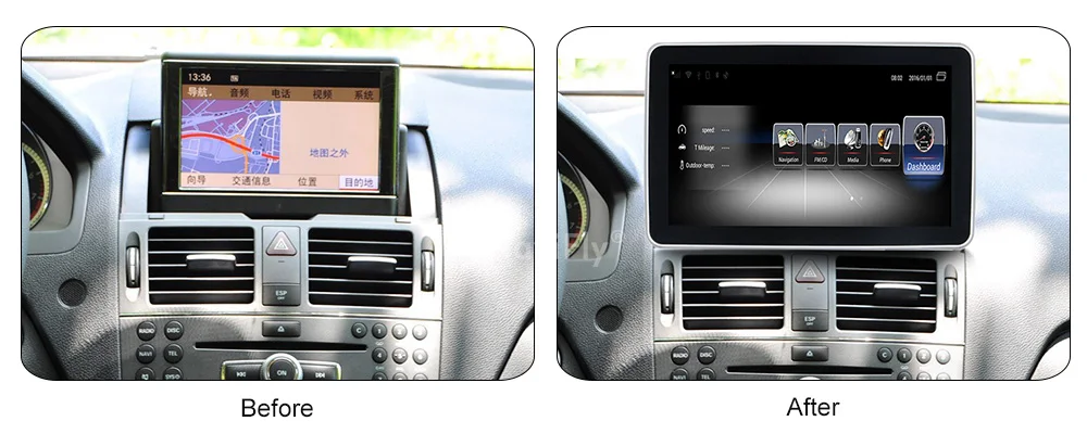 Best Free shipping 4G LTE 3+32G Android Car multimedia player radio GPS Navigation for Mercedes Benz C-Class W204 S204 2008 2009 2010 7