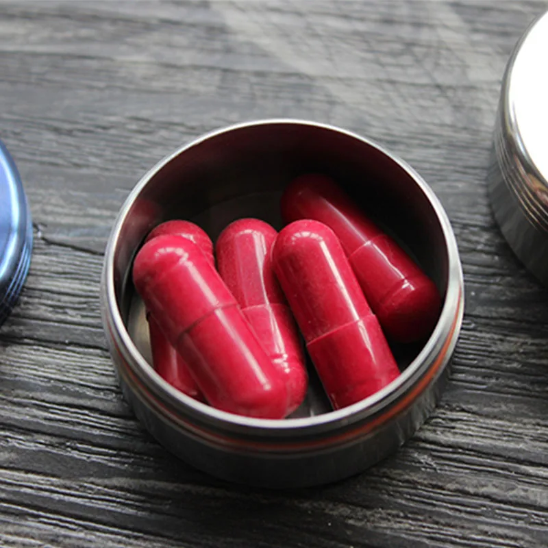 EDC Tiartisan Round Waterproof Pill Storage Titanium Box Eco-Friendly Waterproof Box Ultralight Portable Titanium Case Container