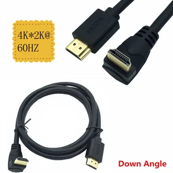 

4K*2K 60HZ HDMI 2.0 A Male to HDMI v2.0 Down & Up & Left & Right Angled 90 degree Male HD extension Cable HDMI 2.0v angle cable