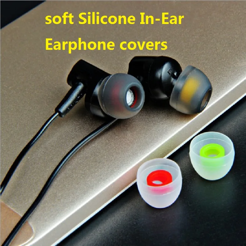 

6pcs/3pairs 3.8mm soft Silicone In-Ear Earphone covers Earbud Tips Earbuds eartips Dual color Ear pads cushion for headphones