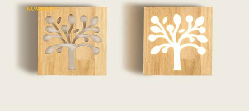 Solid Wood Wall Lamp 14
