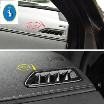 

Yimaautotrims Auto Accessory Dashboard Air Condition AC Outlet Vent Cover Trim Fit For Cadillac XT4 2019 2020 Carbon Fiber ABS