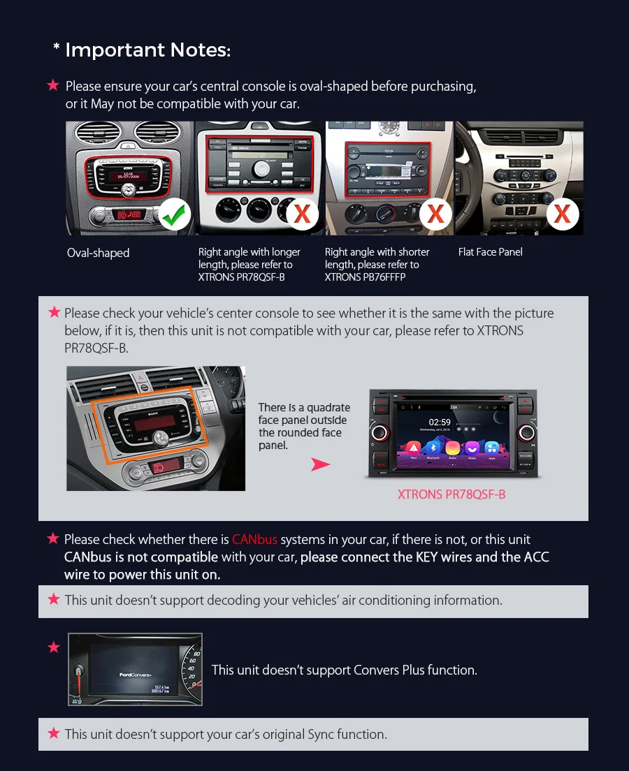 Best XTRONS 7" Android 8.1 Octa Core Car DVD Player Radio GPS USB Stereo OBD for Ford Focus II Mondeo S-Max C-Max Galaxy II Kuga 2011 3