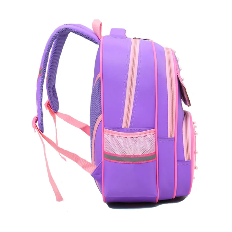 Детский Школьный рюкзак для девочек с героями мультфильмов школьные сумки милый стиль Детские ранцы непромокаемые нейлоновые детские школьные сумки большой емкости