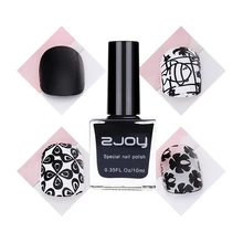 1 флакон черный Цвет ногтей штамповки польский 10 мл ногтей Книги по искусству плиты печати лак штамп Лаки маникюра Лак для ногтей
