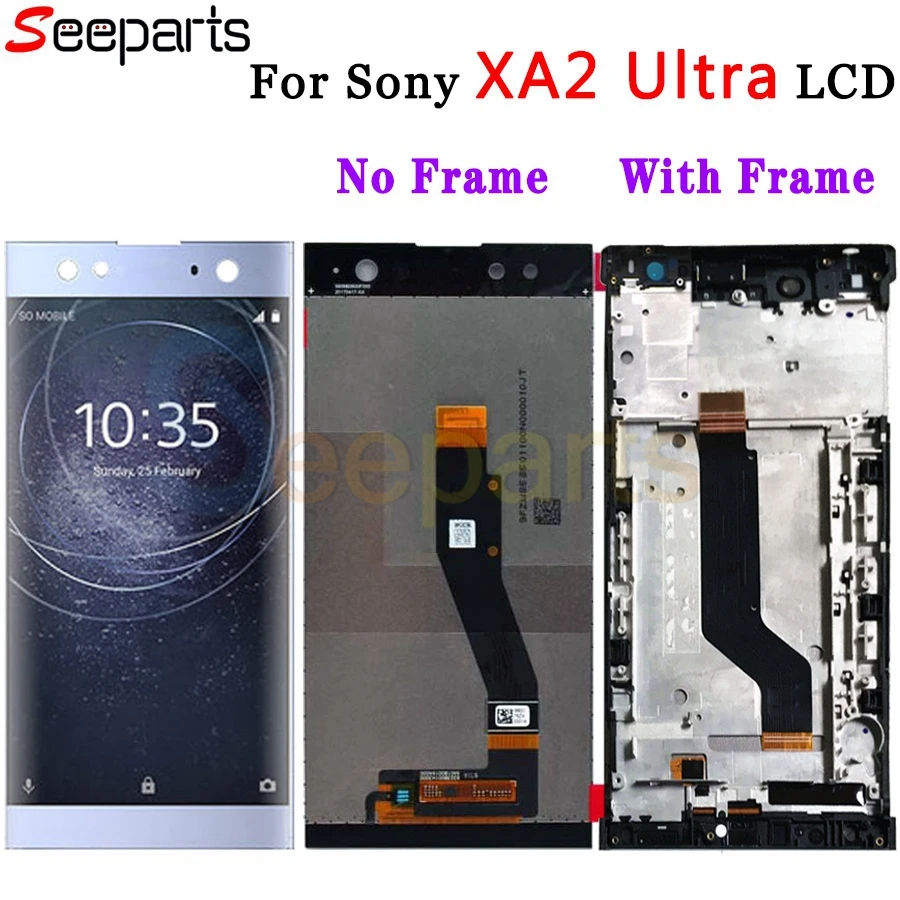 For SONY Xperia XA2 UltraC8 LCD Display Touch Screen Digitizer Assembly H4233 H4213 H3213 Replacement For SONY XA2 Ultra LCD (2)