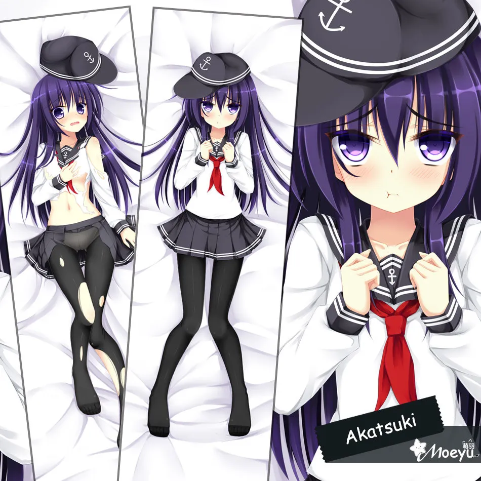 

Anime Kantai Collection Akatsuki Hugging Body Pillow Case Cover Kancolle Kawaii Maid Adult Otaku Pillowcase 35*55/160*50cm