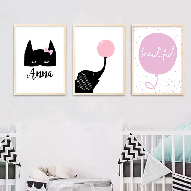 Gzcjhp Batman Mask Nursery Wall Art Canvas Print Custom Poster Gzcjhp Batman Mask Nursery Wall Art Canvas Print Custom Poster Cartoon Elephant Balloon Nordic Painting Kids
