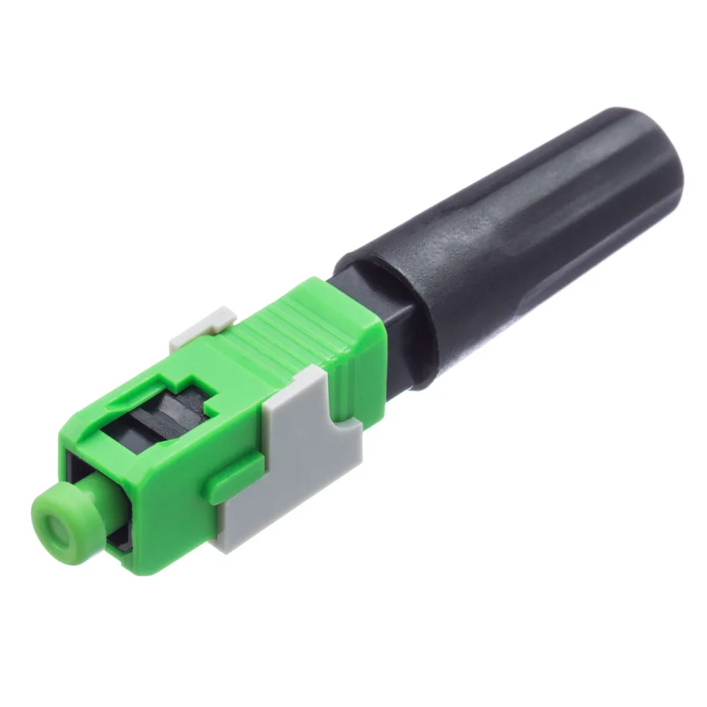 

100pcs SC APC Single Mode Fiber Optic Quick Fast Connector FTTH Cold Connector