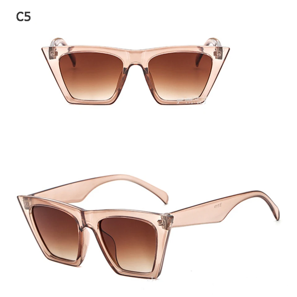 jumlai New Fashion Designer Square Sunglasses Women Men Sunglass Luxury Modern Stylish Sun Glasses UV400 (7)