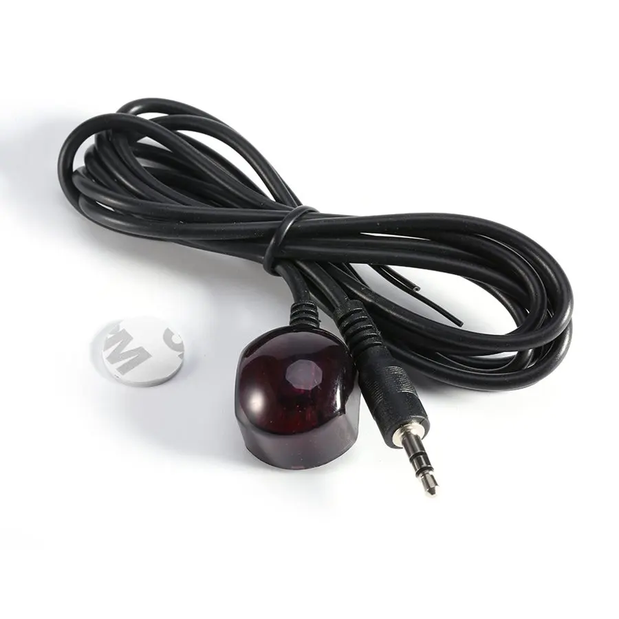 3.5mm IR Infrared Remote Control Receiver Extension Cord Cable With LED