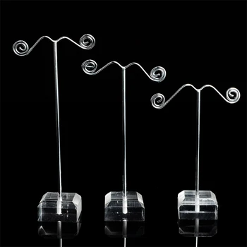 

1set 3.74"+4.33"+5.11" Earring Plastic Metal Jewelry Pendant Display Stand Showcase,Fashion Jewelry Earring Holder display Stand