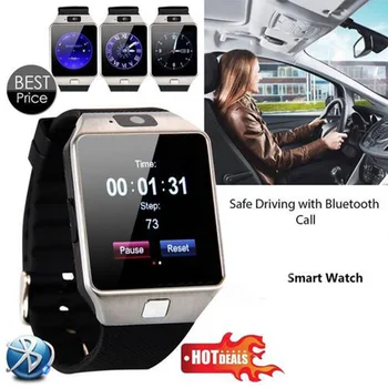 

Bluetooth Smart Watch Smartwatch Android Phone Call Relogio 2G GSM SIM TF Card Camera for iPhone Samsung Huawei OPPO VIVO XiaoMi