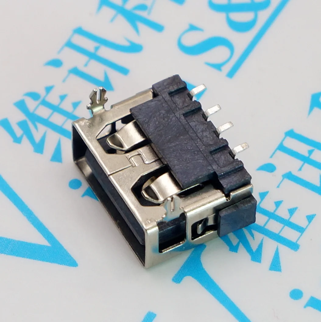 10 шт./лот AF 0 Pin патч короткий корпус черный A женский USB разъем|connector f|connector usbconnector