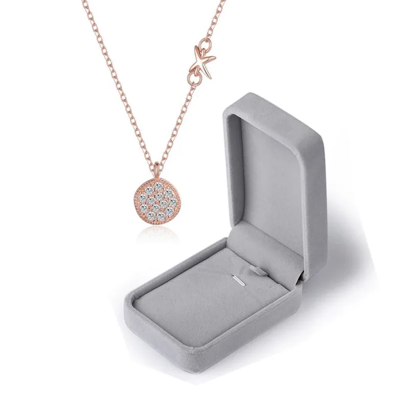 

Free Shipping Ladies Pendant Necklaces Crystal Choker 925 Sterling Silver I Love You Wife Gift Jewelry Valentine's Gift