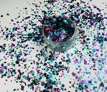 

RMX-008 mix colors Round nail art Glitter Dot Paillette nail design powder for nail gel polish,make up,decoration