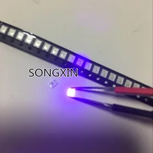 50 ПК-диоды 2835 3528 SMD УФ светодиодный Фиолетовый-бисерина 395-410nm ультрафиолетовый светильник-излучающие диоды для подавления переходных скачков напряжения Ультрафиолетовый SMT СВЕТОДИОДНЫЙ шарик лампы