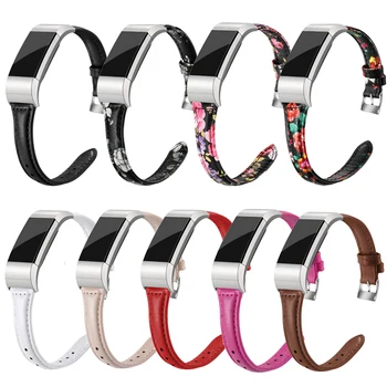

For Fitbit Charge 2 Leather Wrist Band Bracelet Rural Floral Leather Watch Band Wrist Strap For Fitbit Charge 2 Smart Watch
