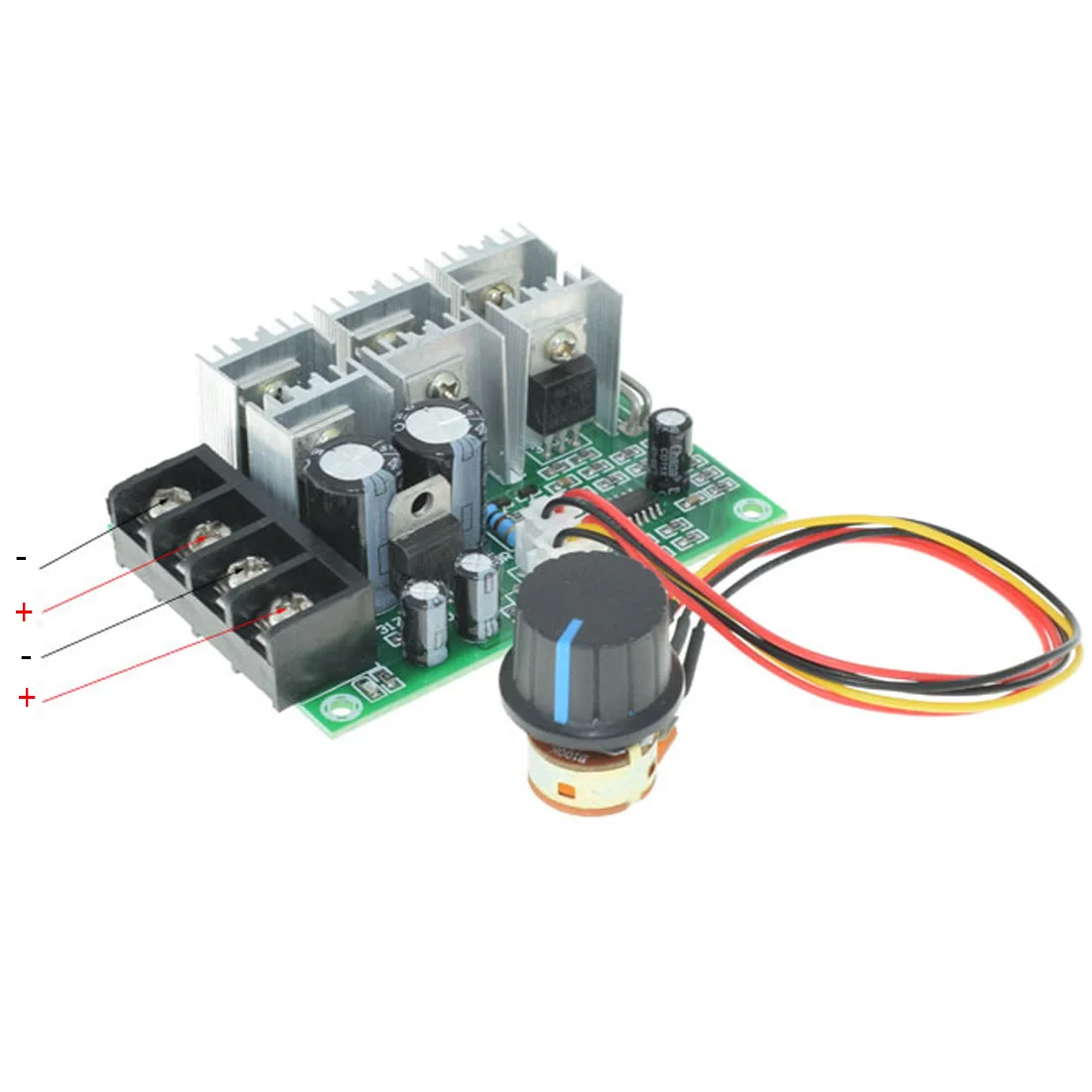 

Low Voltage Protection Motor Speed Governor 12/24/36V Soft Start Plugging Protection Motor Speed Controller DC Brushes Retarder