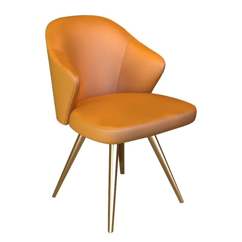 Светильник, роскошный пост-современный обеденный стул, скандинавский бархатный стул, дизайнерский стул, простая спинка, кресло для гостиной, стул