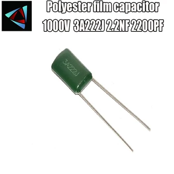 

36pcs Polyester film capacitor 3A222J 1KV 2.2NF 2200PF 1000V