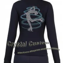 Горячая Распродажа платье для фигурного катания красивый бренд Vogue куртка для фигурного катания для соревнований J2017