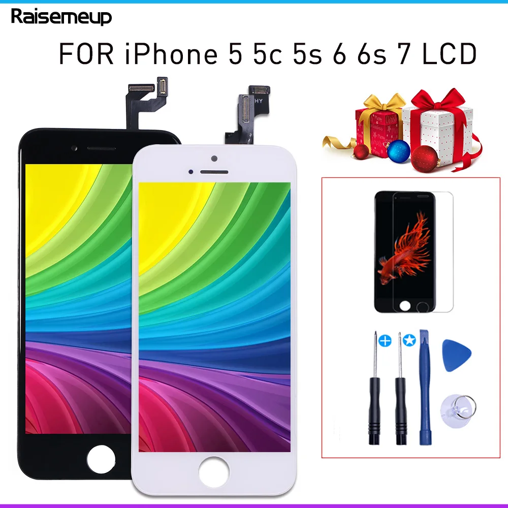 

AAA+++ Quality LCD Display For iPhone 5c 5s 6 Touch Screen for iphone 6s 7 Display 3D Touch Digitizer Assembly Replacement lcd