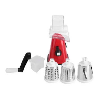 

Multi-functional Hand Operated Fruit Vegetable Cutter with Round Graters Mandoline Slicer Potato Cheese Kitchen Gadgets